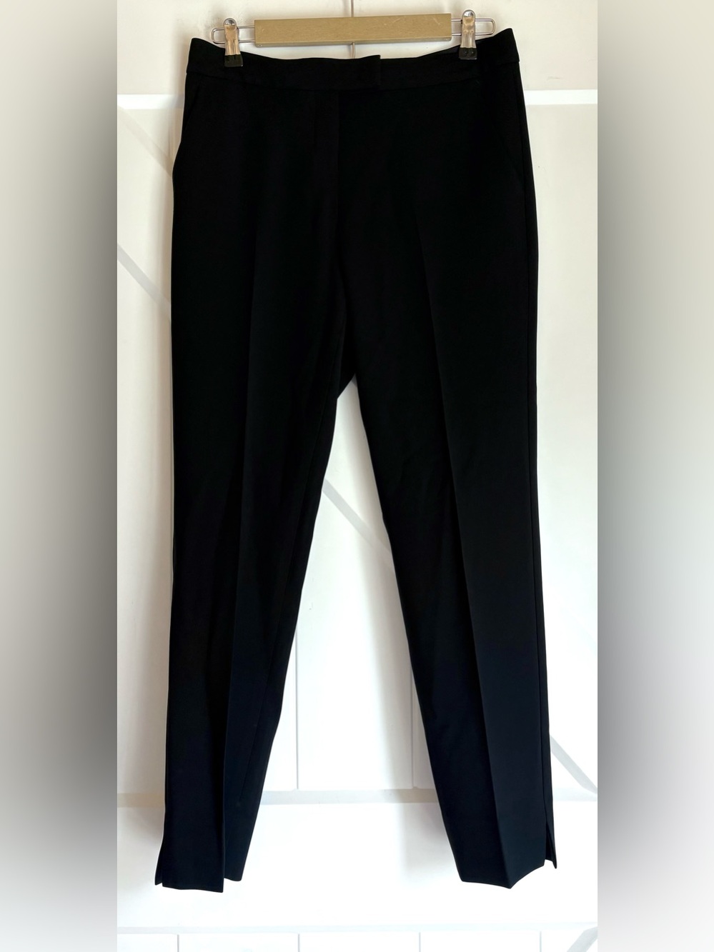 Theory Ibbey 2 Admiral Crepe Ankle Pants Black Size 4